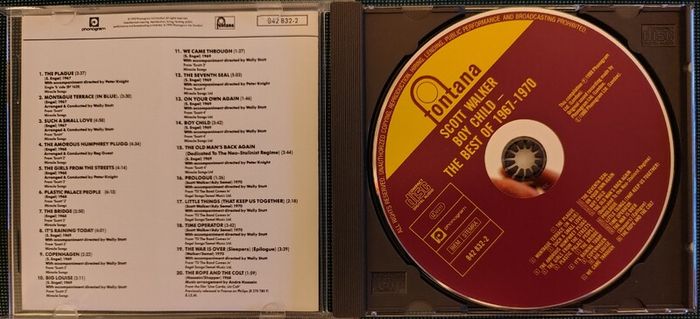 Scott Walker - Boy Child - The Best Of 1967 - 1970 CD (1990) Reissue EX+ Vocal 60's Pop EX+