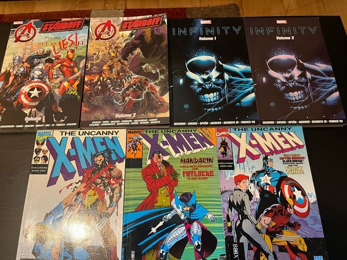 Assorted Marvel trade paperbacks