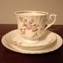 Vintage Chodziez Porcelain Tea Set. Flowery Pattern, Made in Poland. Image 4