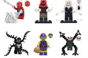 [6-Pack] Spider-Man Heroes &amp; Villains Marvel Minifigure Bundle - Compatible with LEGO