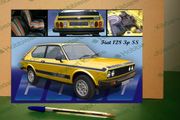 Fiat 128 3p SS tin sign