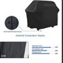 BBQ Cover 145x61x117cm Waterproof Windproof UV Resistant Image 4