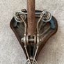 Vintage leather bike saddle Image 4
