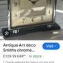 Antique Art Deco Smiths Clock Image 7