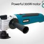 Oscillating Multi Tool 300W Oscillating Electric Corded Multi tools 6 Speed, Quick Blade Change - Detail Sander, Multi-Tool Cuts Metal, Plastic, Wood, 48 Piece Accessory Kit - Carry Case (FREE POSTAGE) Image 7