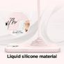 Liquid Silicone Case For Apple iPhone 14 Plus Luxury Thin Phone Cover Pink Sand Image 2