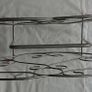 Vintage/Retro Metal Magazine/Newpaper Rack With Center Handle Image 3