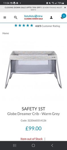 Safety 1st Global Dreamer Travel Cot