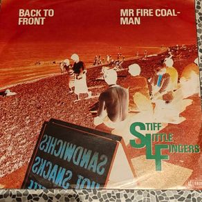 Stiff Little Fingers, SLF, Back to Front German  PS 7"  Punk