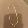 Choker pearl and gold necklace Image 5