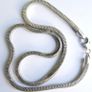 Vintage heavy Sterling Silver 925  Snake square Chain, length 18" - 20,6g Image 2