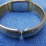 Vintage Bernard Lacomb Women's Two Toned Cuff Band Watch (works well) Image 7