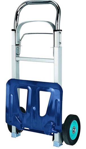 90 Folding Sack Truck | 90 kg Capacity Aluminium Framed Folding Trolley On Wheels | Folding Hand Truck With Extendable Handle, Multicolor (FREE POSTAGE)