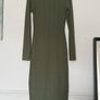 River Island Olive Green Ribbed Midi Dress XS/S Image 6
