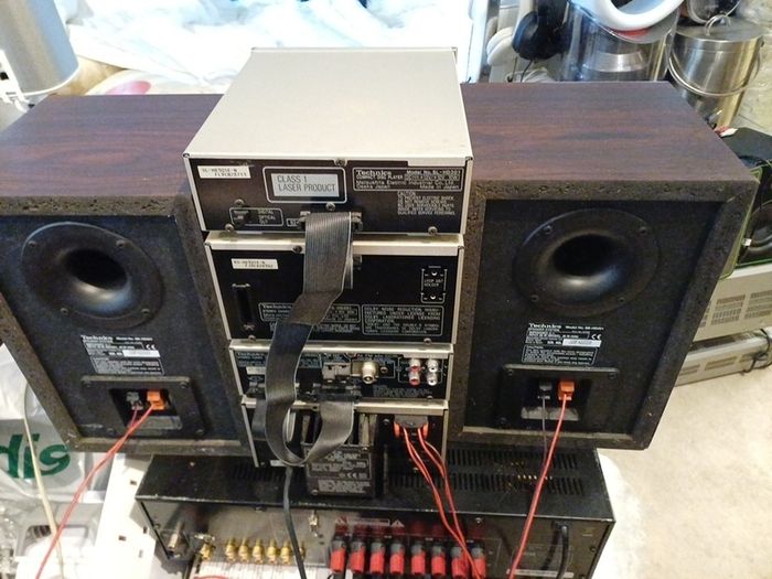 Technics cd,radio and cassette deck. With remote control.