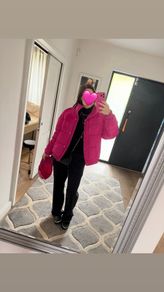 pink coat