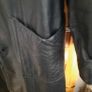Vintage Long Leather Coat Size Medium 8 to 12 - AV Image 2