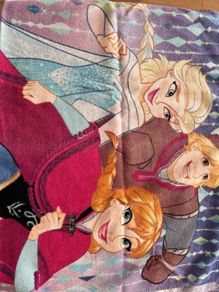 Frozen bath towel