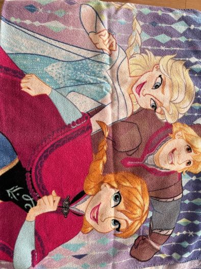 Frozen bath towel