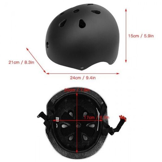 7 in 1 Kids Protective Gear Set - Helmet, Knee, Elbow & Wrist Pads Red