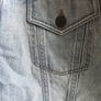 Topshop MOTO Light Wash Denim Sherpa Jacket UK 10 Image 3