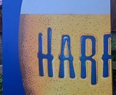 Large Harp Larger Sign