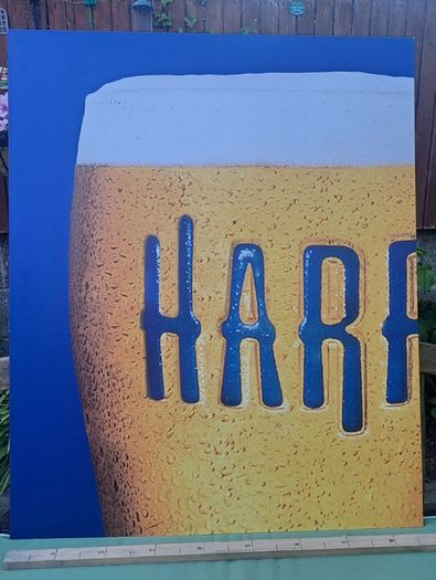 Large Harp Larger Sign