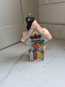 Halloween Haunted House Candle