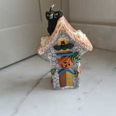 Halloween Haunted House Candle