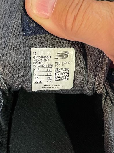 New Balance 500, mens trainers size 9 UK / 43EU