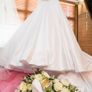 Allure 9155 White Wedding Dress size 12/14 Image 4