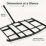84 Inch Tow Behind Drag Harrow for ATV Tractor and Driveway Levelling Image 3