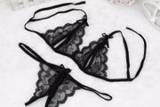 Black butterfly underwear