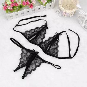 Black butterfly underwear
