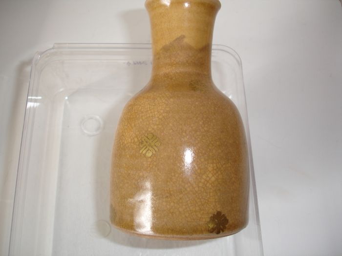 Vintage Crackle Glaze  Sake Bottle