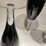 4 vintage black wine glasses  like new Image 8