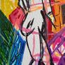 Original Art  Figurative Art Fauvist original Drawing Image 8