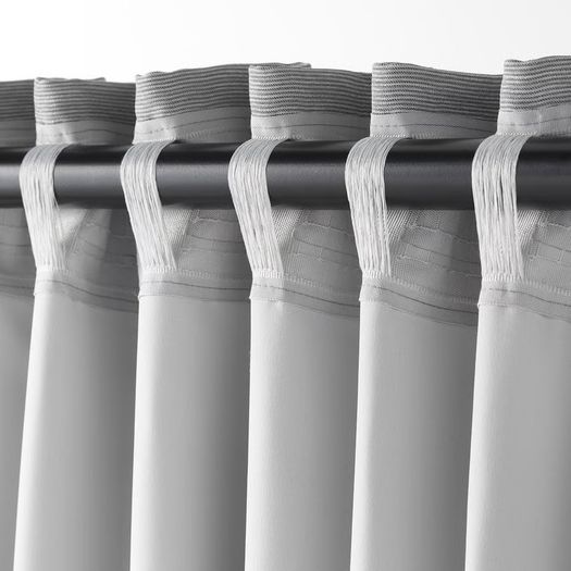 VILBORG Grey IKEA Curtains (pair)