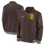 Men's San Diego Padres Nike Brown Bomber Jacket Image 3