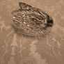 Silver and Cut Glass Swan Trinket Holder Image 5