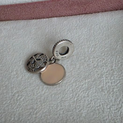 Pandora springtime  butterfly dangle charm very good condition hallmarked