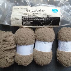 Sirdar Snuggly snowflake chunky, Teddy, 3 x 25g balls, Knitting,craft supplies