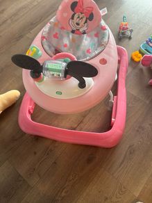 baby walker pink Minnie Mouse