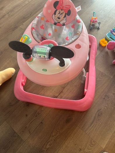 baby walker pink Minnie Mouse