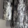 Mid real fur silver coat Image 2