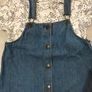 M&S denim dungaree dress  size 10-11 years Image 2