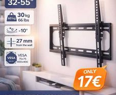 TV Wall Mount Bracket Flat Tilt 32-55"