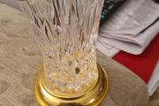 Irish Killarney Hand Cut Crystal Glass Vase With 24ct Gold Finish. In Mint Condition.