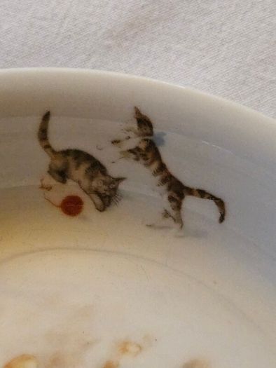Vintage 'jack and jill' bowl