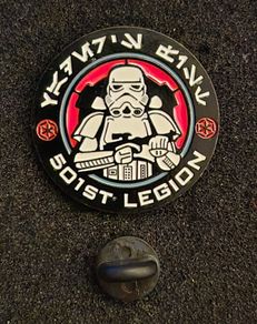 Star Wars, 501st legion, pin back badge.